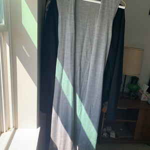 Theory Sleeveless Maxi Cardigan grey Size Petite